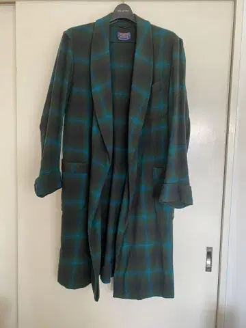 Pendleton 리메이크 구제 체크무늬 가운