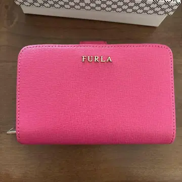 FURLA 접이식 지갑 핑크
