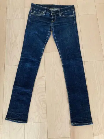 MOUSSY 스키니 데님 다크 블루 사이즈 25