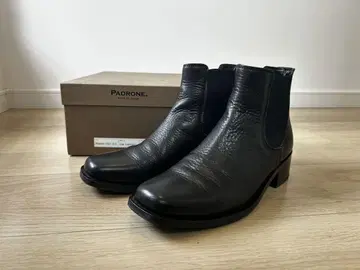 PADRONE 사이드 고어 힐 부츠 블랙