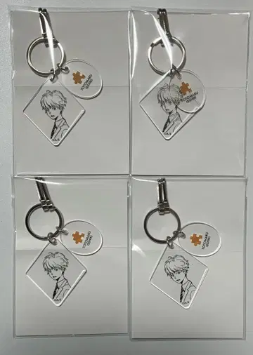 카모노하시 론의 금단 추리 클리어 베이스 키링 잇시키 츠츠마루 4점