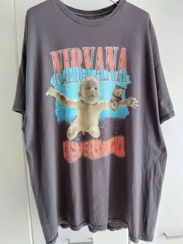 NIRVANA 그래픽 티셔츠 XL 그레이