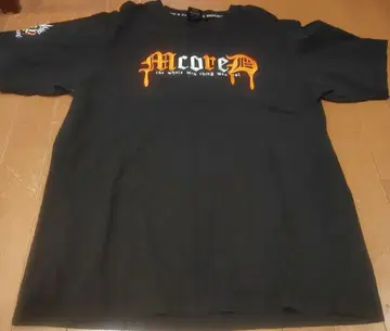 MCD 블랙 로고 티셔츠 완판템 블랙 XL