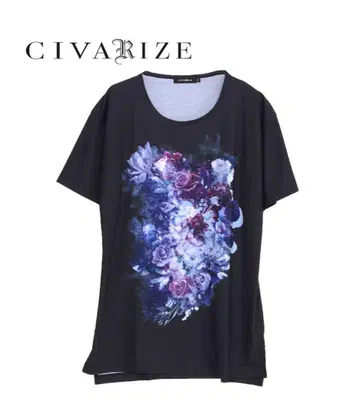 CIVARIZE 모드 플라워 빅 티셔츠