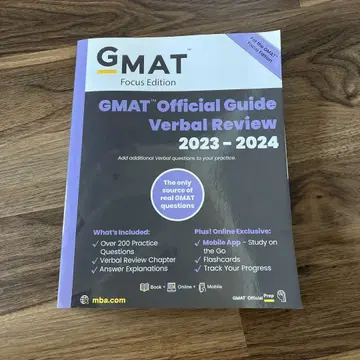 GMAT Verbal Review 2023 - 2024