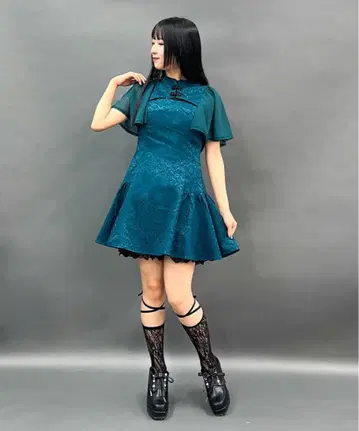 axes femme 차이나 미니 드레스 원피스 액시즈 그린