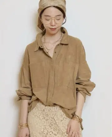 [ OneTeaSpoon ] SUEDE DARIA 셔츠 자켓