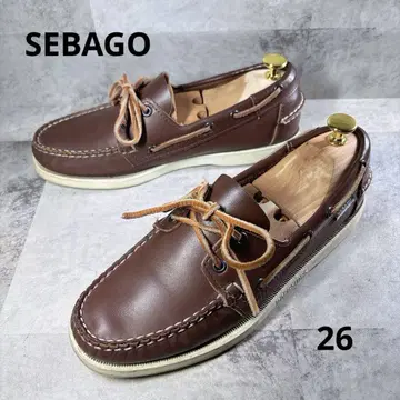 SEBAGO 세바고 데크 슈즈 26 천연 가죽 브라운
