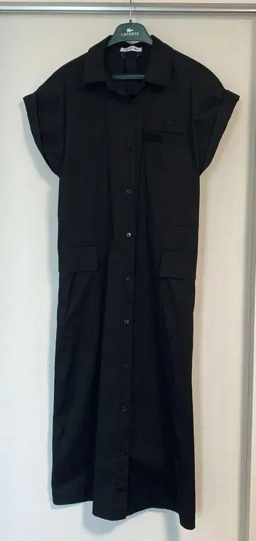 LACOSTE 25 SS 블랙 셔츠 원피스