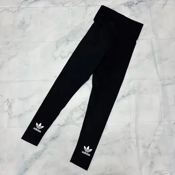 새상품급 아디다스 adidas 트레포일 레깅스 블랙 L 하이웨스트