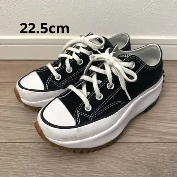 [ 컨버스 ] 런스타 하이크 로우컷 블랙 22.5cm