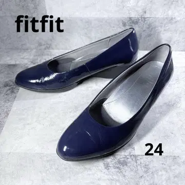 새상품급 fitfit 펌프스 24 웨지솔 에나멜 컴포트
