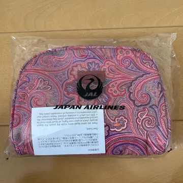 [새상품] JAL 국제선 퍼스트 ETRO 페이즐리 무늬 파우치