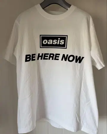oasis BE HERE NOW T셔츠 화이트