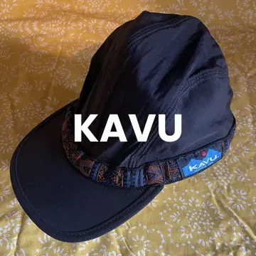 새상품급 KAVU 블랙 L 신세틱 스트랩 캡