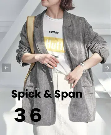 [ 새상품급 ] Spick & Span 린넨 에어리 자켓