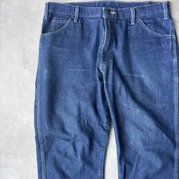 13844 Dickies 패치 로고 와이드 데님 청바지