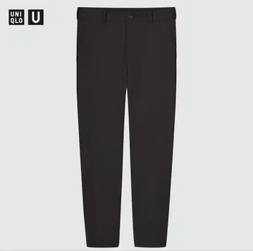UNIQLO U 와이드 핏 테이퍼드 팬츠 블랙 L