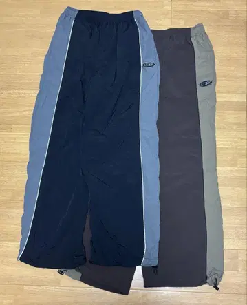 나일론 팬츠 블랙 브라운