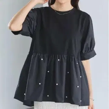 laveange 펄 페플럼 풀오버