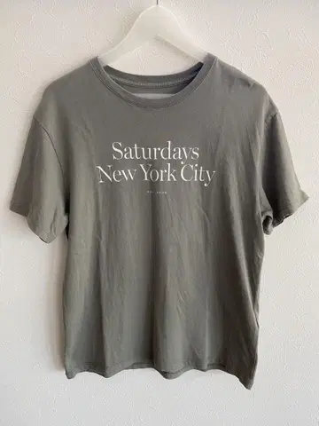SATURDAYS NEW YORK CITY 티셔츠 S 차콜 그레이