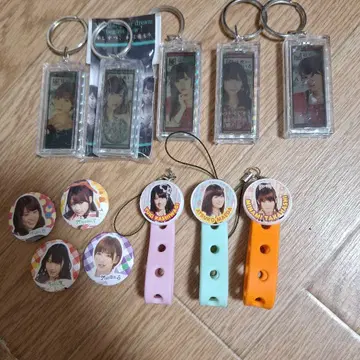 AKB48 키링 스트랩 캔뱃지 묶음 판매