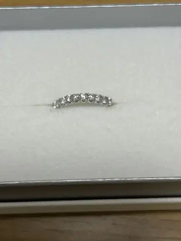 다이아몬드 이터니티 반지 0.3ct 여성용 8호 사이즈
