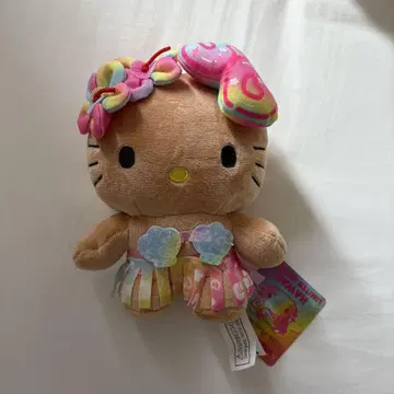 헬로키티 하와이 태닝 봉제 인형 50주년 한정