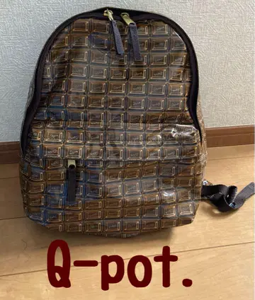 Q-pot. 초콜릿 백팩 레어