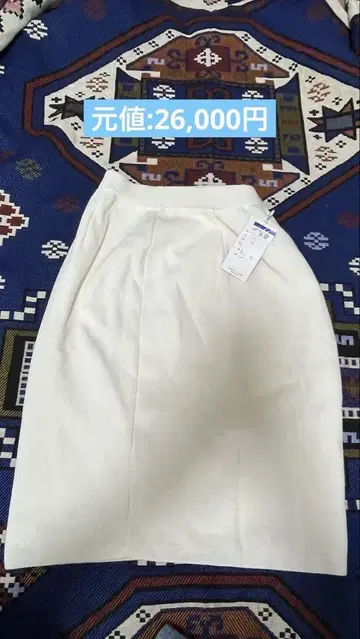 TAKEO de 365 화이트 타이트 스커트 38