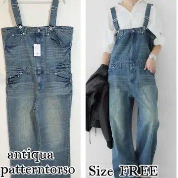 antiqua [ patterntorso ] 빈티지 색빠짐 블루 살로펫