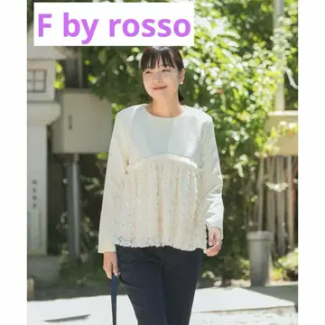 새상품 F by ROSSO 프릴 도킹 티어드 풀오버