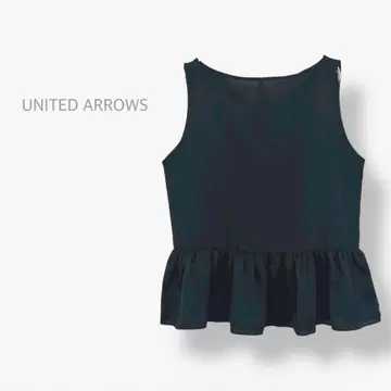 [ UNITED ARROWS ] 새상품급 슬리브리스 페플럼 튜닉 Y2K