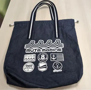 MUTA MARINE 데님 토트백 빅 사이즈