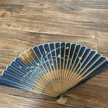 청금 그라데이션 부채