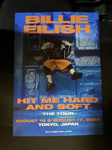 Billie Eilish CD 구매 특전 한정 포스터 빌리 아이리시
