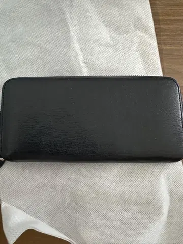 블랙 가죽 장지갑