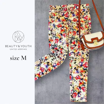 BEAUTY&YOUTH UNITED ARROWS 꽃무늬 스키니 팬츠 M