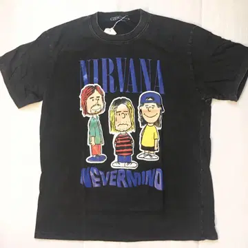 닐바나 Nirvana L 밴드 티셔츠 락 티셔츠 .
