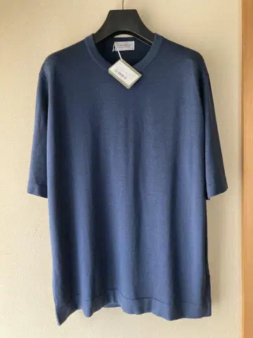 새상품 JOHN SMEDLEY 메리노 울 30G 니트 T 네이비 XL