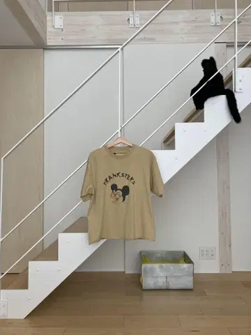 FUNG PRANKSTERS 베이지 티셔츠, 팡 와이드 T