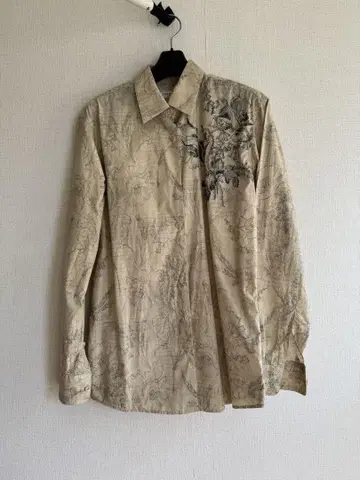 [미사용] 23AW DRIES VAN NOTEN 데생 패턴 셔츠