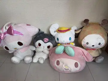 마이멜로디 쿠로미 시나모롤 봉제 인형 세트
