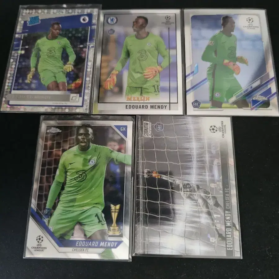 Topps, Panini, etc. Chelsea Edouard Mendy Rookie and other