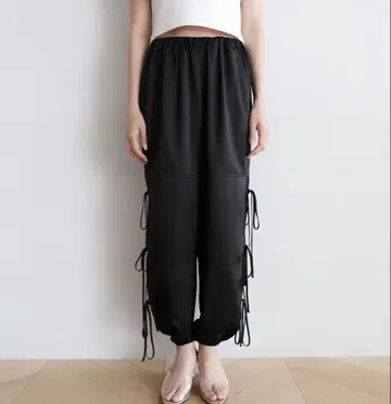 SeaRoomlynn Side Ribbon Satin 조거 팬츠