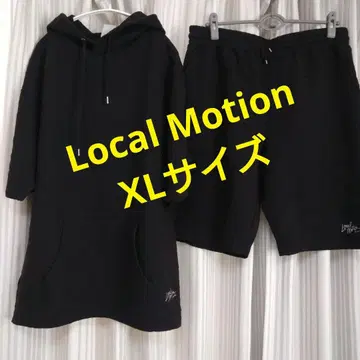 로컬 모션 XL 블랙 후드 셋업