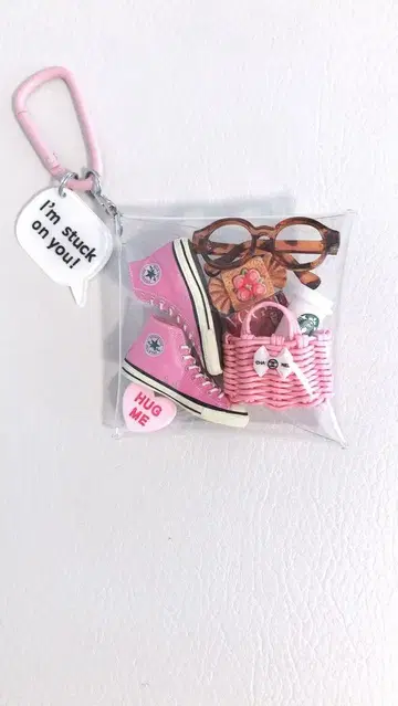 가챠 듬뿍 파우치 CONVERSE 캡슐 토이 핑크