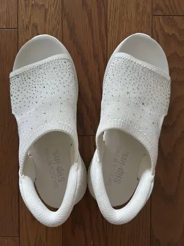 SKECHERS SIP INS 화이트 스포츠 샌들 화이트 25cm