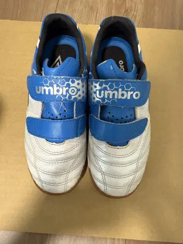 umbro 축구화 파랑/화이트 벨크로 19cm