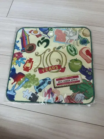 Mrs. GREEN APPLE 10주년 기념 타월 팝업 미니 손수건